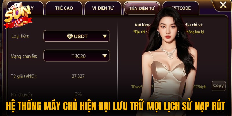 Hệ thống máy chủ hiện đại luôn lưu trữ chi tiết mọi lịch sử nạp rút