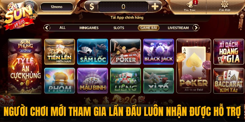 Những người chơi mới tham gia lần đầu luôn nhận được hỗ trợ