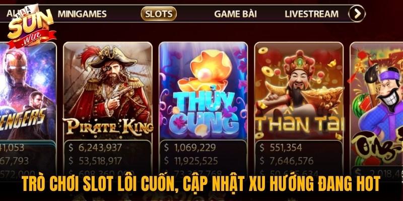 Danh sách trò chơi lôi cuốn, cập nhật theo xu hướng đang hot